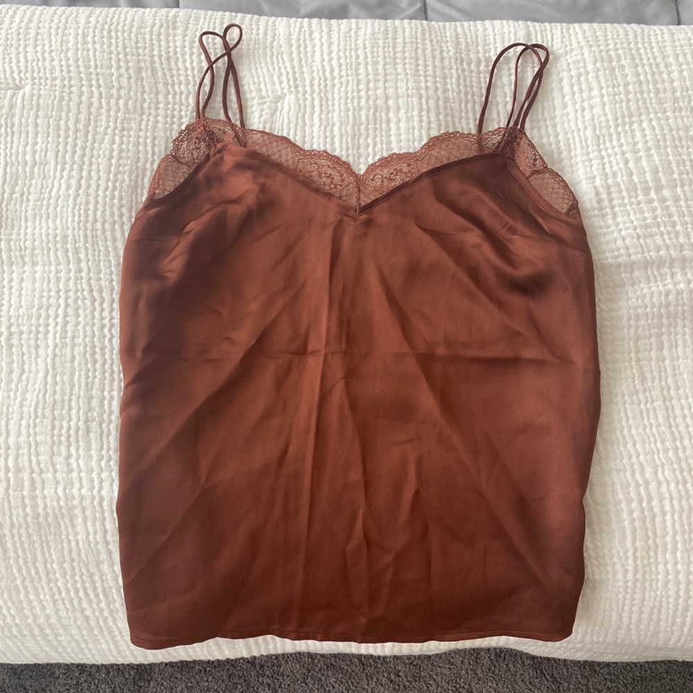 New Abercrombie Silk Lace Camisole Top